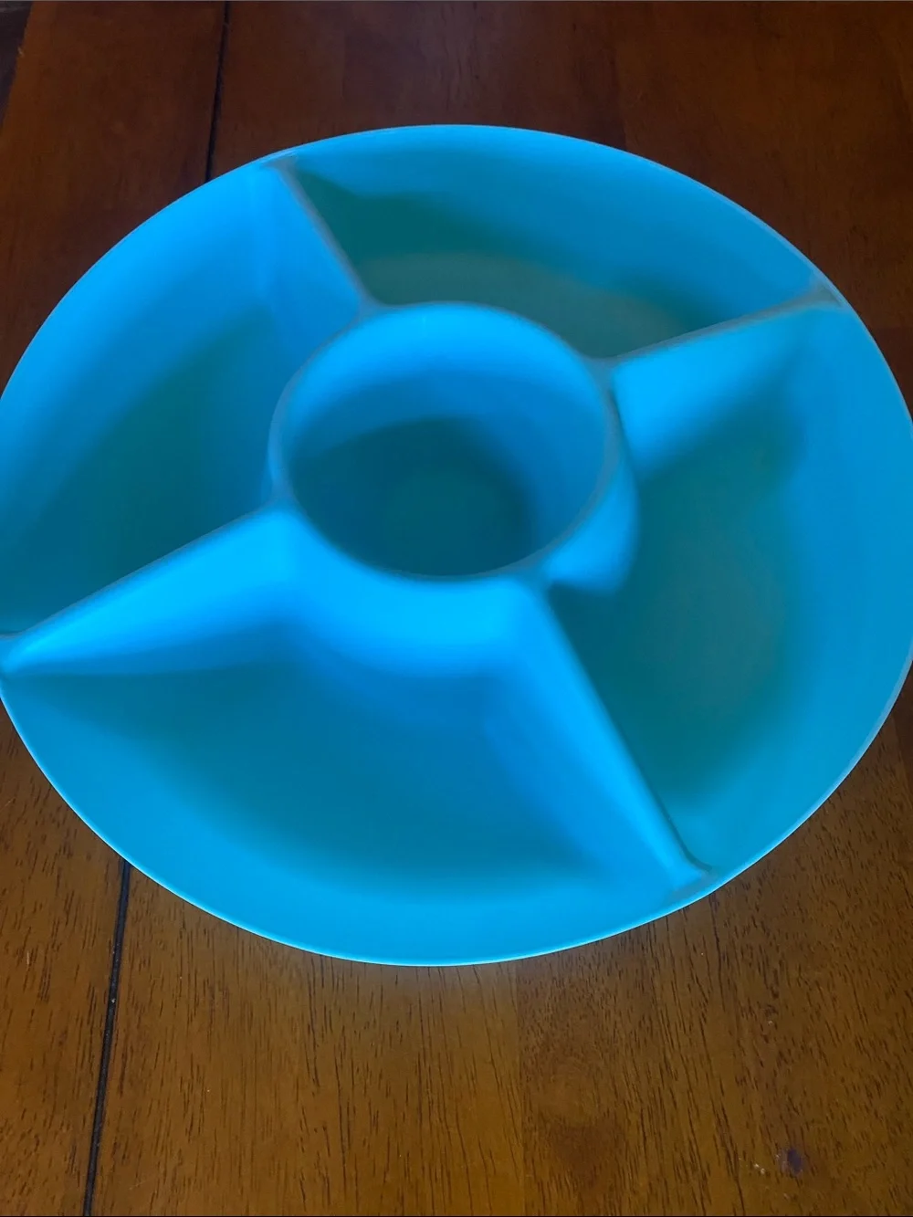 Blue Sectioned Serving Tray - Brand Unspecified
